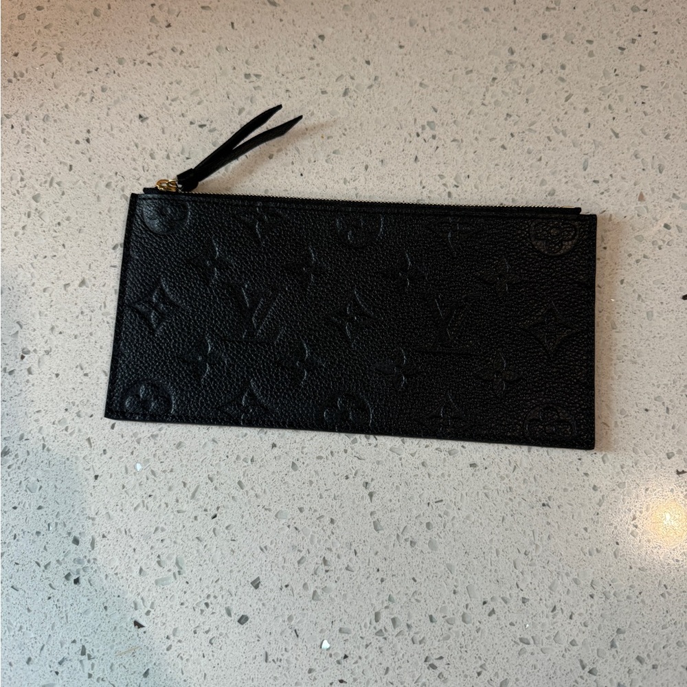 Louis Vuitton BRAND NEW small zippered black pouch
